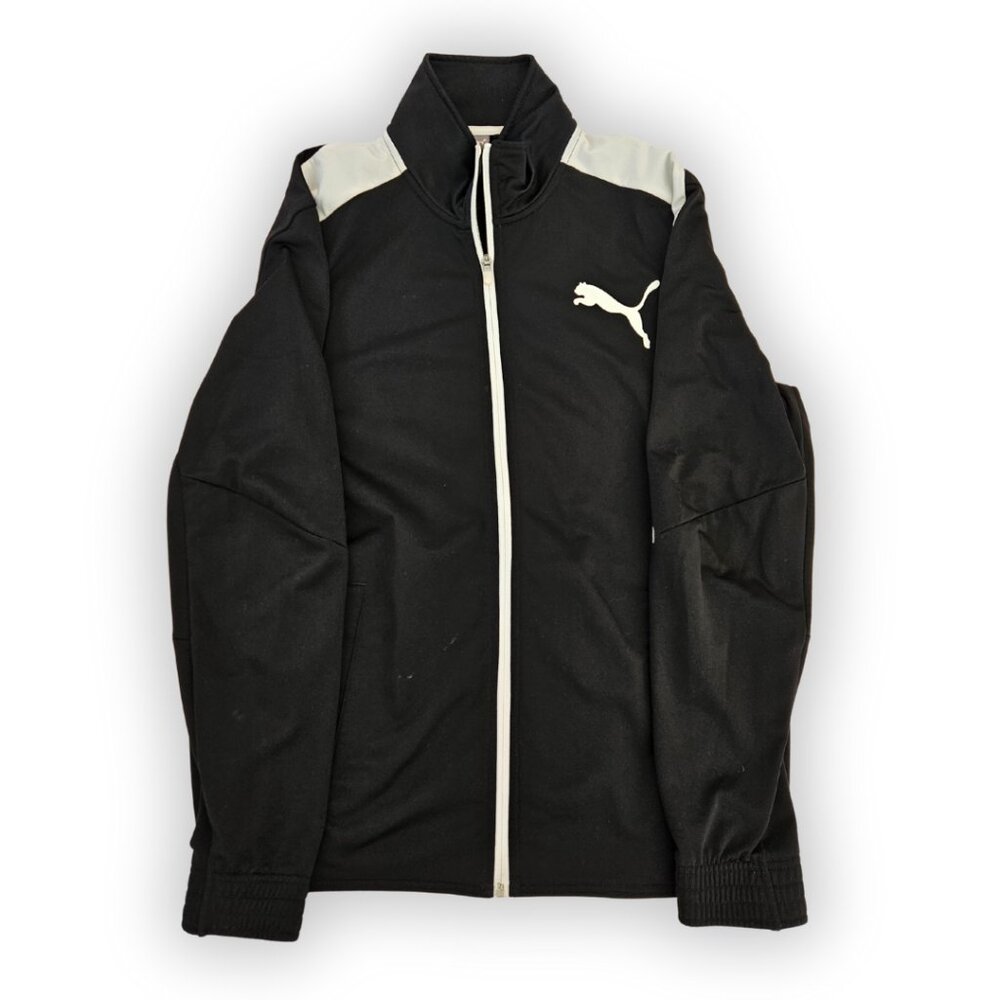 PUMA BLACK TRACK JACKET SIZE LARGE